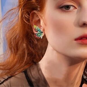 Janeiro Butterfly Crystal Earrings